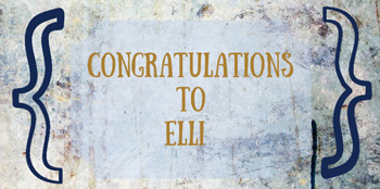 Congratulations to Elli